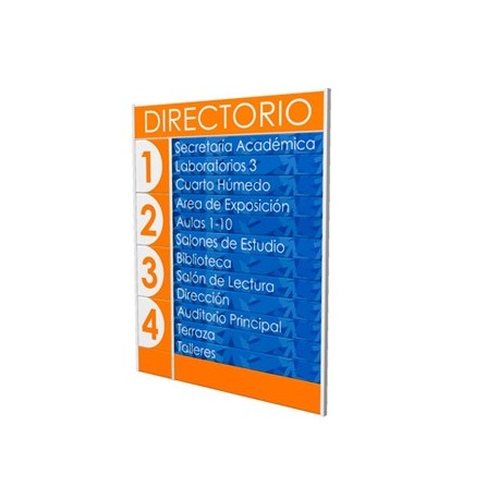 Señalización Directorio de Pared